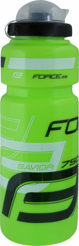 Бутилка за велосипед Force Savior Ultra Bottle Green/White/Black 750 ml Бутилка за велосипед