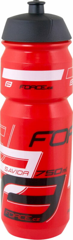 Cyklistická fľaša Force Savior Bottle Red/Black/White 750 ml Cyklistická fľaša