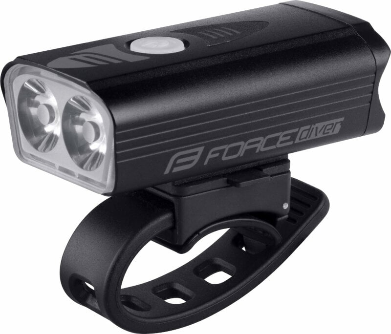 Oświetlenie rowerowe przednie Force Diver-900 900 lm Black Oświetlenie rowerowe przednie