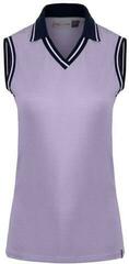 Polo košile Kjus Womens Bailey V Neck S/L Wisteria 34 Polo košile