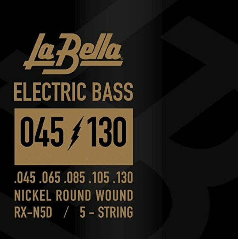 Basgitarrsträngar LaBella RX-N5D-M 45-130 Medium Scale