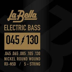 Струни за 5-струнна бас китара La Bella RX-N5D-M 45-130 Medium Scale Струни за 5-струнна бас китара