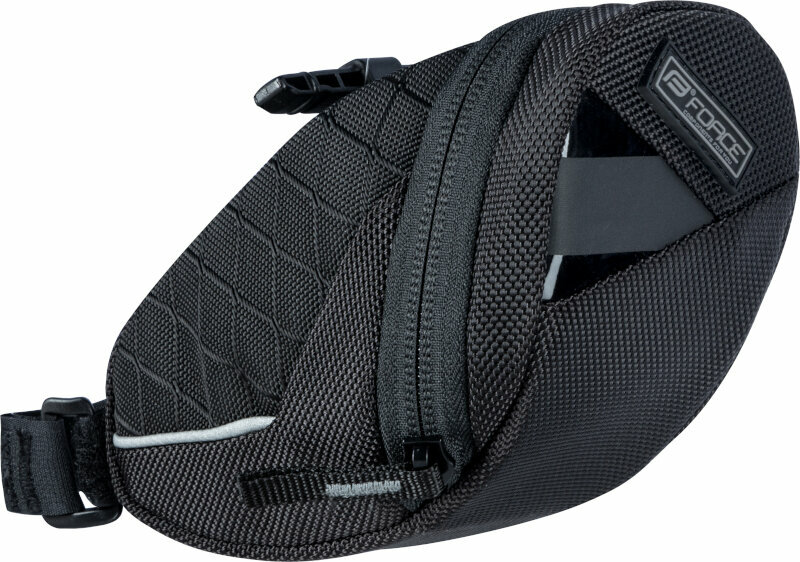 Чанта за велосипеди Force Locus Saddle Bag Black 0,45 L