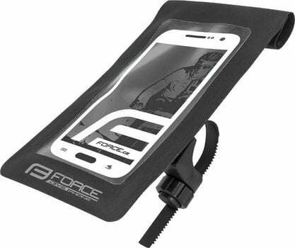 Aparelhos eletrónicos para ciclismo Force Dive Smartphone Handlebar Pouch Black - 1