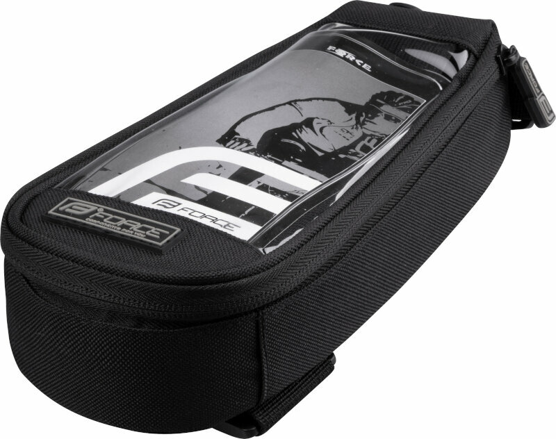 Kerékpár táska Force Phone 5,5" Frame Bag Black XL 1,4 L
