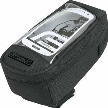Чанта за велосипеди Force Phone 4" Frame Bag Black L 0,4 L - 1