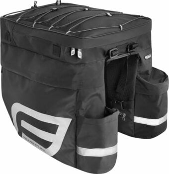 Saco para bicicletas Force Adventure Carrier Bag Bolsa de viagem dupla para bicicleta Black 32 L - 1