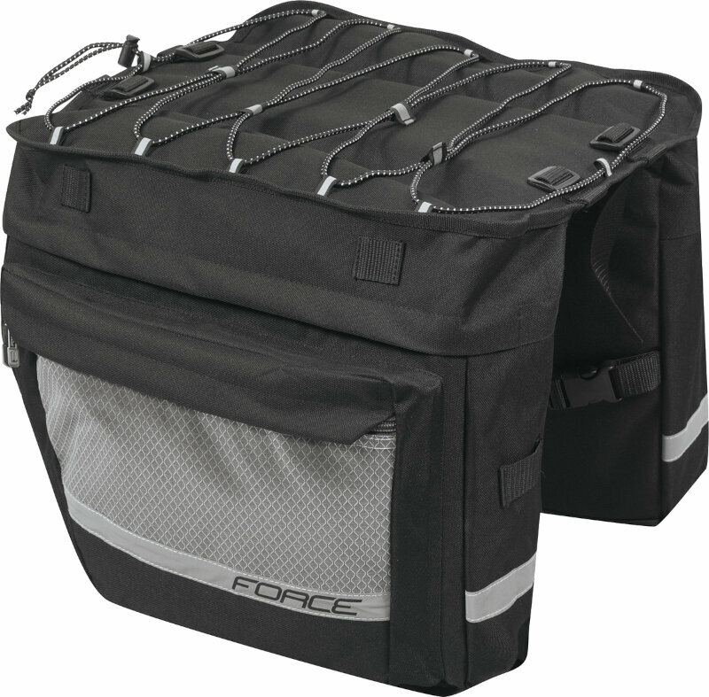 Bicycle bag Force Noem Carrier Bag Double Bicycle Travel Bag Black 18 L
