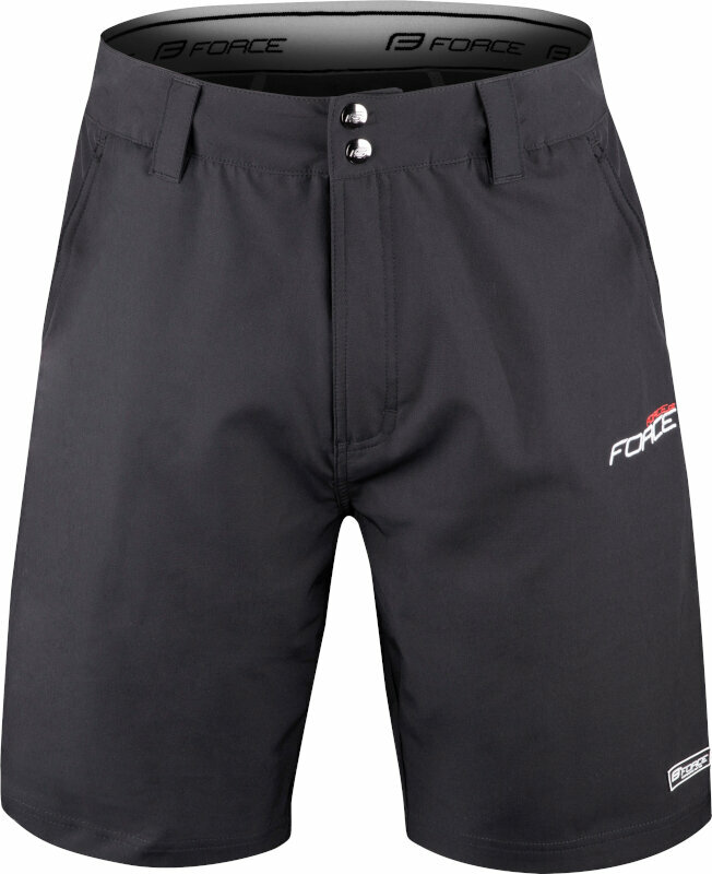 Calções e calças de ciclismo Force Blade MTB Shorts Removable Pad Black L Calções e calças de ciclismo