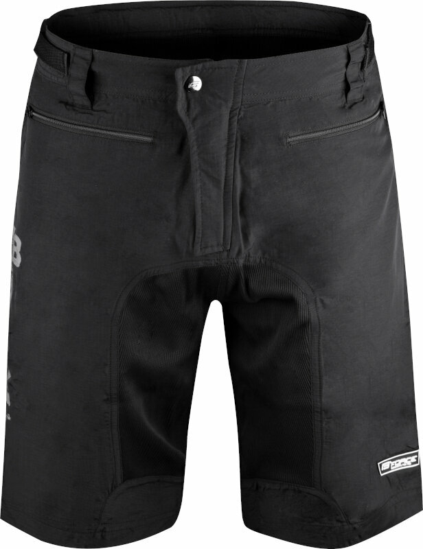 Spodnie kolarskie Force MTB-11 Shorts Removable Pad Black M Spodnie kolarskie