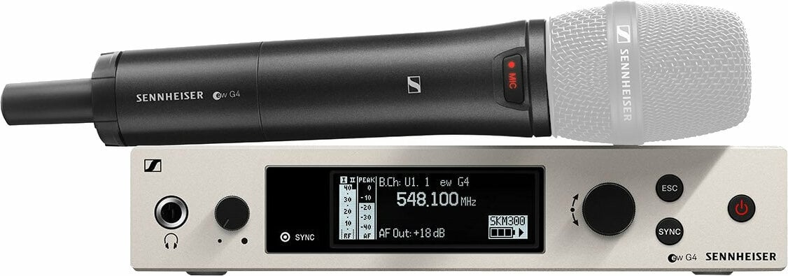 Set Microfoni Palmari Wireless Sennheiser ew 300 G4-BASE SKM-S GW: 558-626 MHz