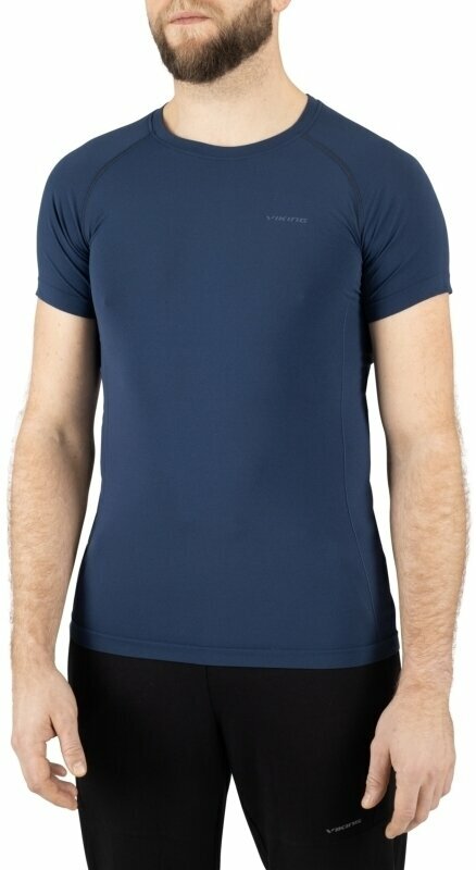 Termounderkläder Viking Breezer Man T-shirt Navy XL Termounderkläder