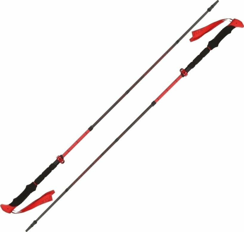 Trekking sétabotok Viking Spider FS Trekking Poles Black/Red 35 - 130 cm