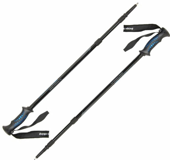 Трекинг стълбове Viking Kalio Trekking Poles Black/Blue 65 - 135 cm