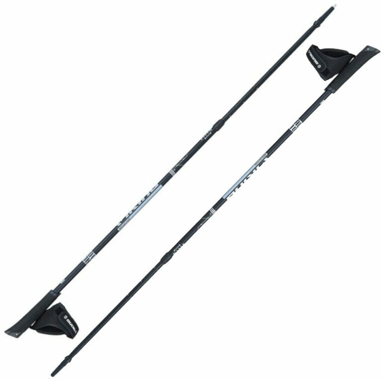 Nordic Walking Poles Viking Valo Pro Nordic Walking Poles Black/Silver 83 - 135 cm