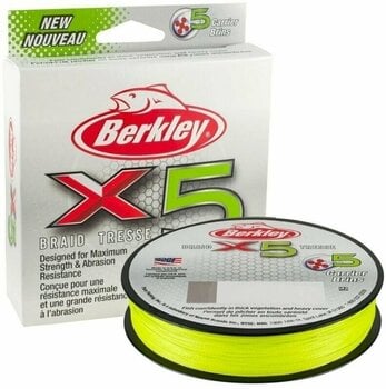 Fishing Line Berkley x5 Braid Flame Green 0,12 mm 12,1 kg 150 m - 1