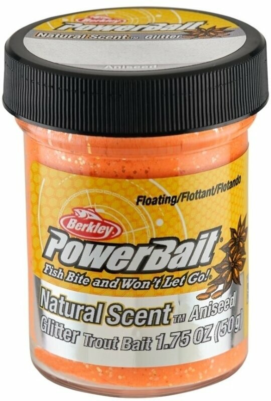 Boilie Paste Berkley PowerBait® Natural Glitter Trout Bait 50 g Fluorescent Orange Boilie Paste