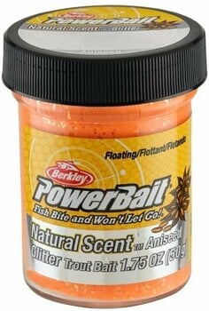 Boilie Paste Berkley PowerBait® Natural Glitter Trout Bait 50 g Fluorescent Orange Boilie Paste - 1