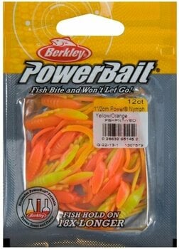 Imitace Berkley PowerBait® Power® Nymph Yellow/Orange 3 cm - 1