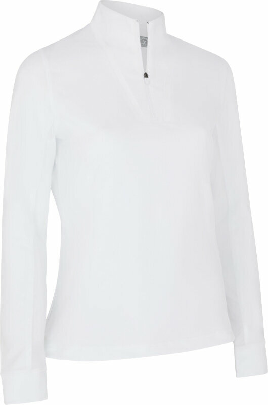 Felpa con cappuccio/Maglione Callaway Solid Sun Protection 1/4 Zip Brilliant White XL Felpa