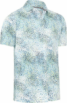 Риза за поло Callaway Mens Abstract Artisan Print Polo Bright White L - 1