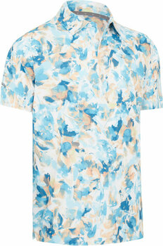 Риза за поло Callaway Mens X-Ray Floral Print Polo Bright White L - 1