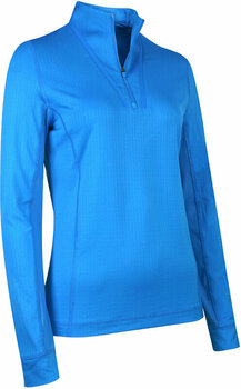 Kapuzenpullover/Pullover Callaway Solid Sun Protection 1/4 Zip Blue Sea Star L Sweatshirt - 1