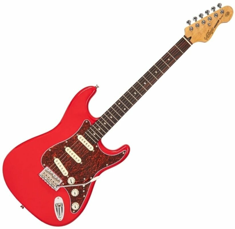 Elektrická kytara Vintage V60 Coaster Gloss Red Finish