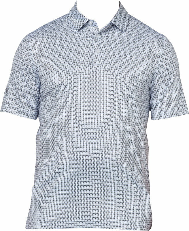 Риза за поло Callaway Mens Trademark Ombre Chev Print Bright White L Риза за поло