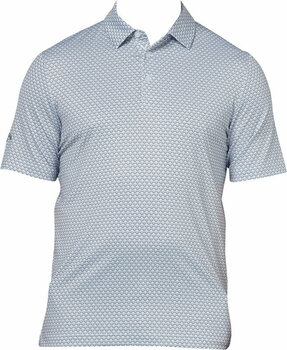 Риза за поло Callaway Mens Trademark Ombre Chev Print Polo Bright White S - 1