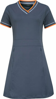 Kleid / Rock Callaway V-Neck Colorblock Dress Blue Indigo XL - 1