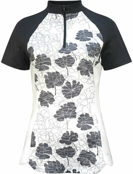 Риза за поло Callaway Womens Texture Floral Polo Brilliant White XL - 1
