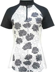 Polo košile Callaway Womens Texture Floral Brilliant White XS Polo košile