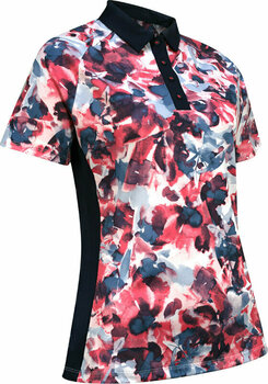 Риза за поло Callaway Womens Short Sleeve Floral Polo Fruit Dove L - 1