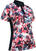 Polo košile Callaway Womens Short Sleeve Floral Polo Fruit Dove M