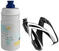 Cyklistická láhev Elite CEO  Bottle Cage + Jet Bottle Kit Black Glossy/Clear Blue 350 ml Cyklistická láhev