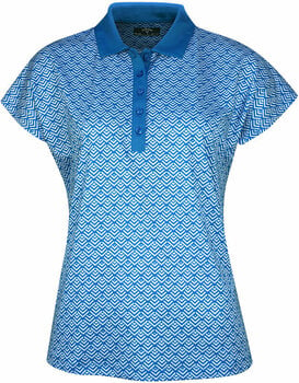 Риза за поло Callaway Womens Chev Geo Polo Blue Sea Star M - 1