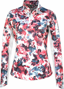 Mikina/Svetr Callaway Womens Brushed Floral Printed Sun Protection Top Fruit Dove L - 1