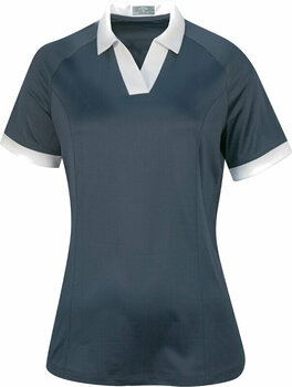 Polo košile Callaway Womens Short Sleeve V-Placket Colourblock Polo Odyssey Grey M - 1