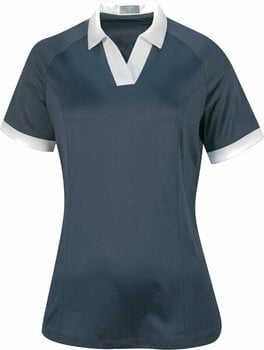Polo-Shirt Callaway Womens Short Sleeve V-Placket Colourblock Polo Odyssey Grey S - 1