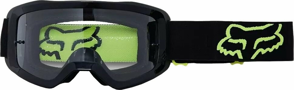 Motorcycle Glasses FOX Main Stray Goggles Black/Yellow Motorcycle Glasses