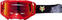 Motorradbrillen FOX Airspace Dkay Mirrored Lens Goggles Fluorescent Red Motorradbrillen