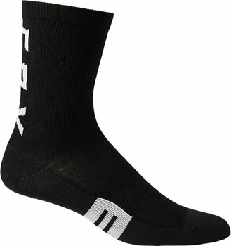 Cycling Socks FOX Flexair Merino 6" Sock Black S/M Cycling Socks - 1