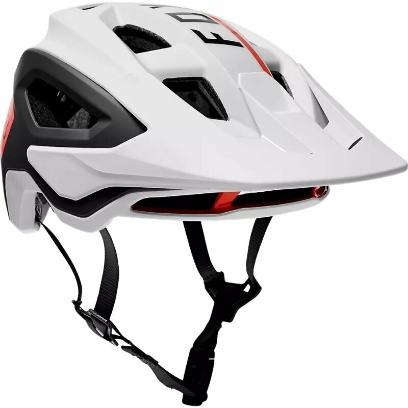 Cască bicicletă FOX Speedframe Pro Blocked Helmet White/Black S Cască bicicletă