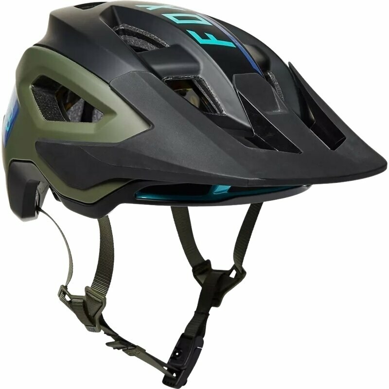 Cykelhjelm FOX Speedframe Pro Blocked Helmet Army green L Cykelhjelm