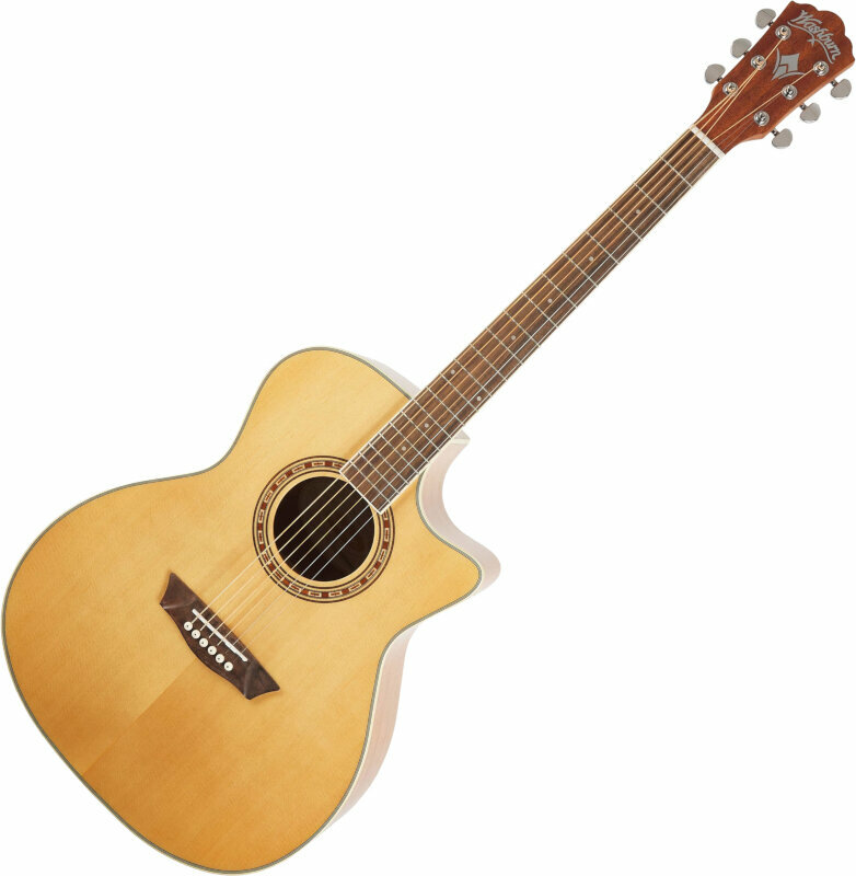 Elektroakustinen kitara Washburn WG7SCE-A-U Natural