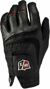 Gloves Wilson Staff Grip Plus Mens Golf Glove Black LH L - 1