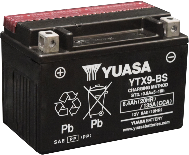 Yuasa YTX9-BS Cargador de moto / Batería - Muziker