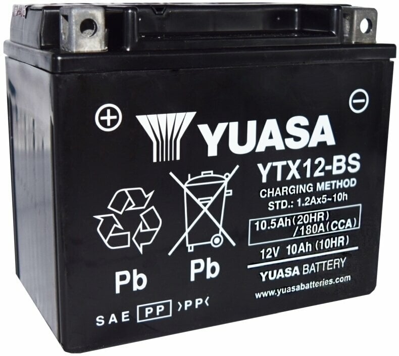 Batterie de moto Yuasa YTX12-BS