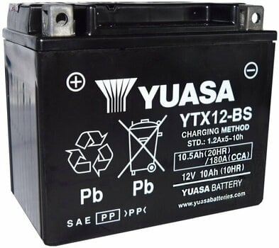 Motorcykel batteri Yuasa YTX12-BS - 1